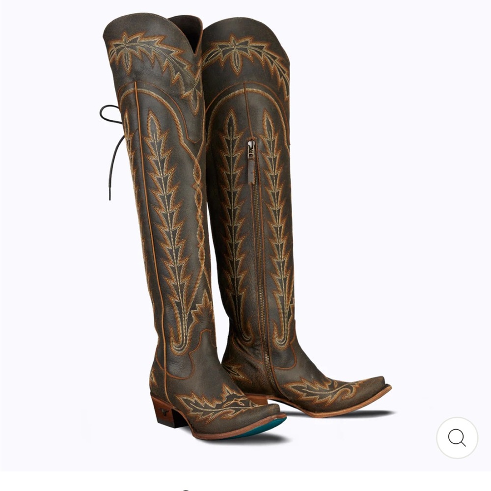Lane Lexington over the knee cowgirl boots
